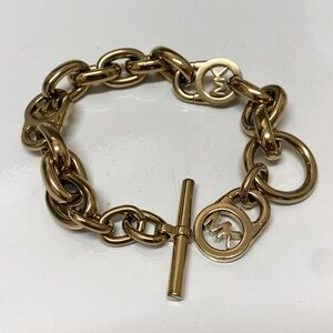 Michael Kors Gold Toggle Link Chain Bracelet